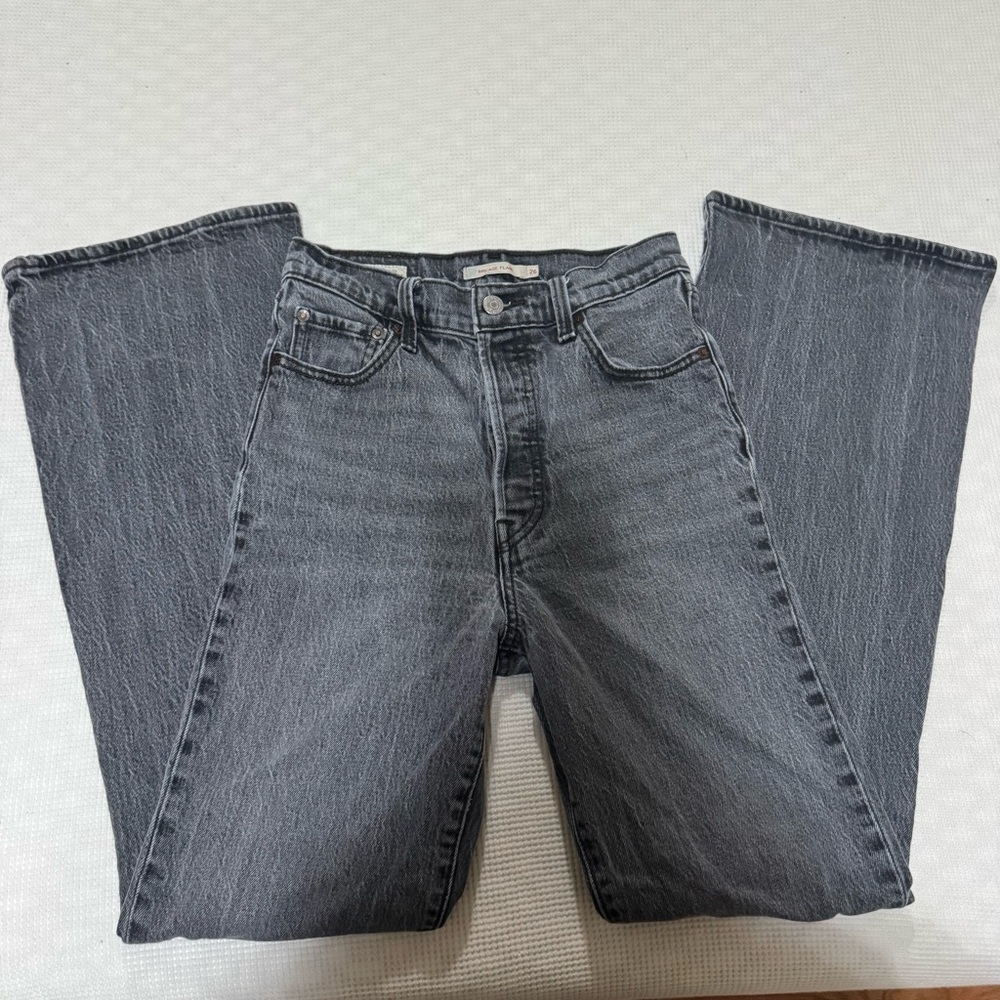 Levi's Dark Gray Flare Jeans